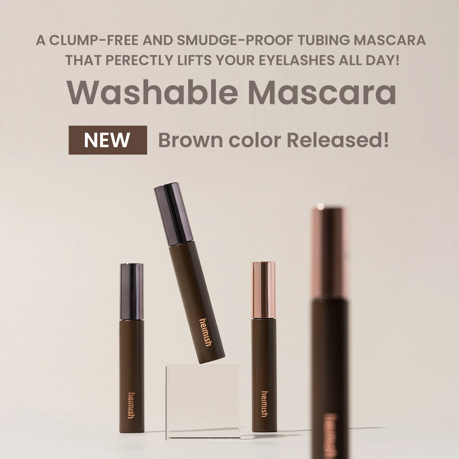 [NEW] Dailism Smudge Stop Mascara 9g/0.32oz (Brown) - Image 3
