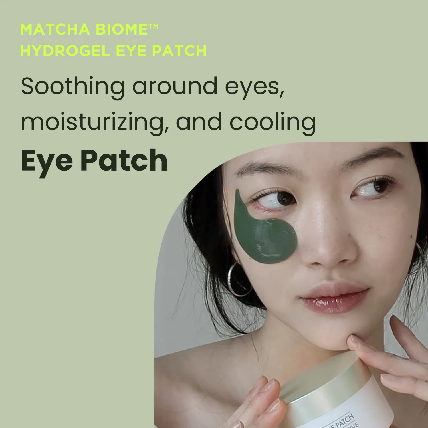 Matcha Biome Hydrogel Eye Patch 1.4g/0.05oz *60pcs - Image 3