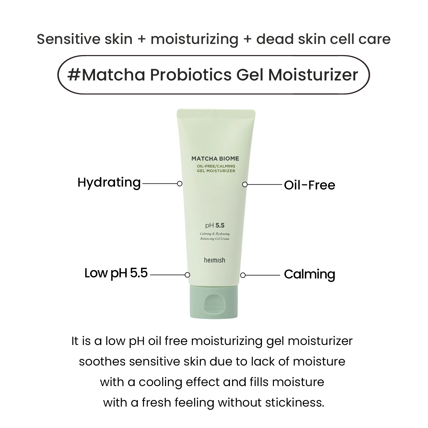 Matcha Biome Oil-Free Calming Gel Moisturizer 100ml/3.38fl.oz - Image 3