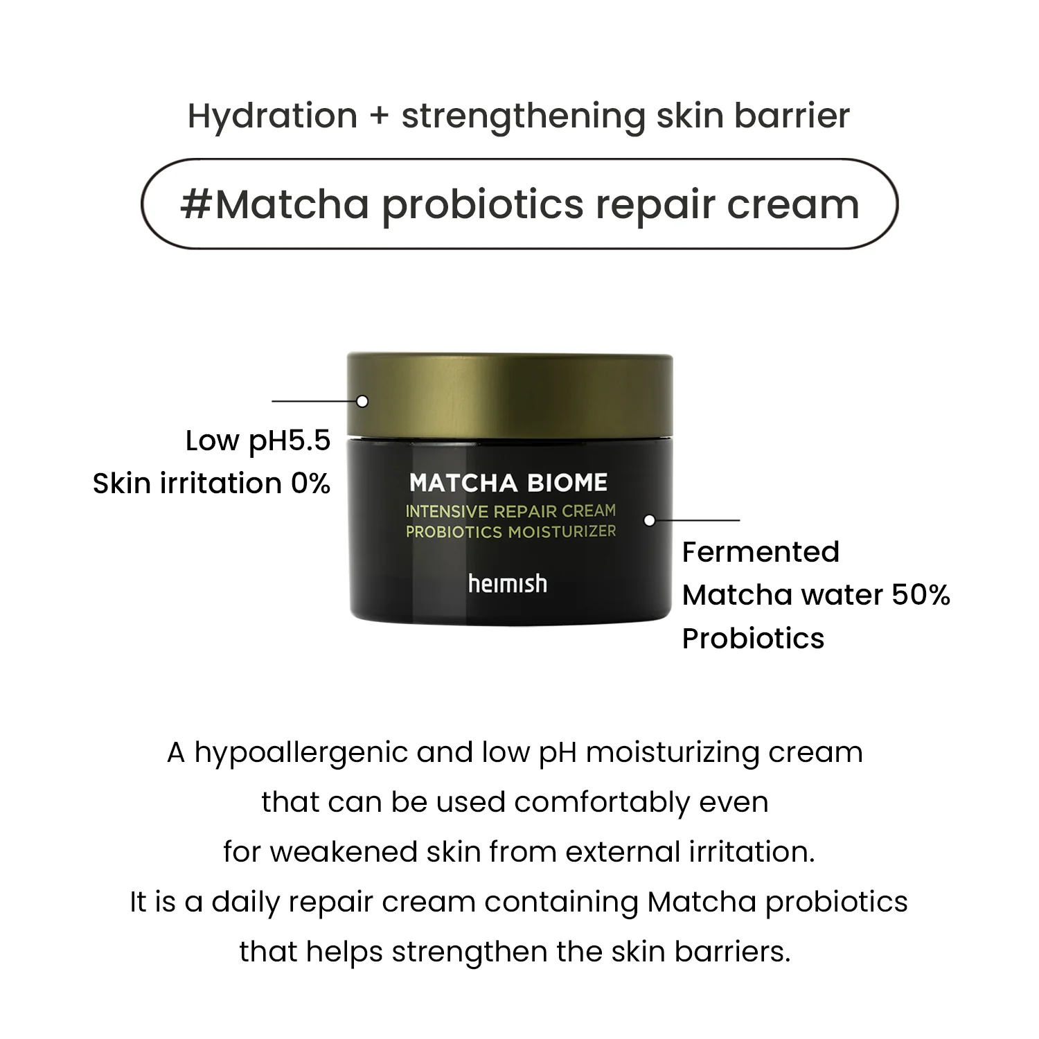 Matcha Biome Repair Cream 50ml/1.69fl.oz - Image 3