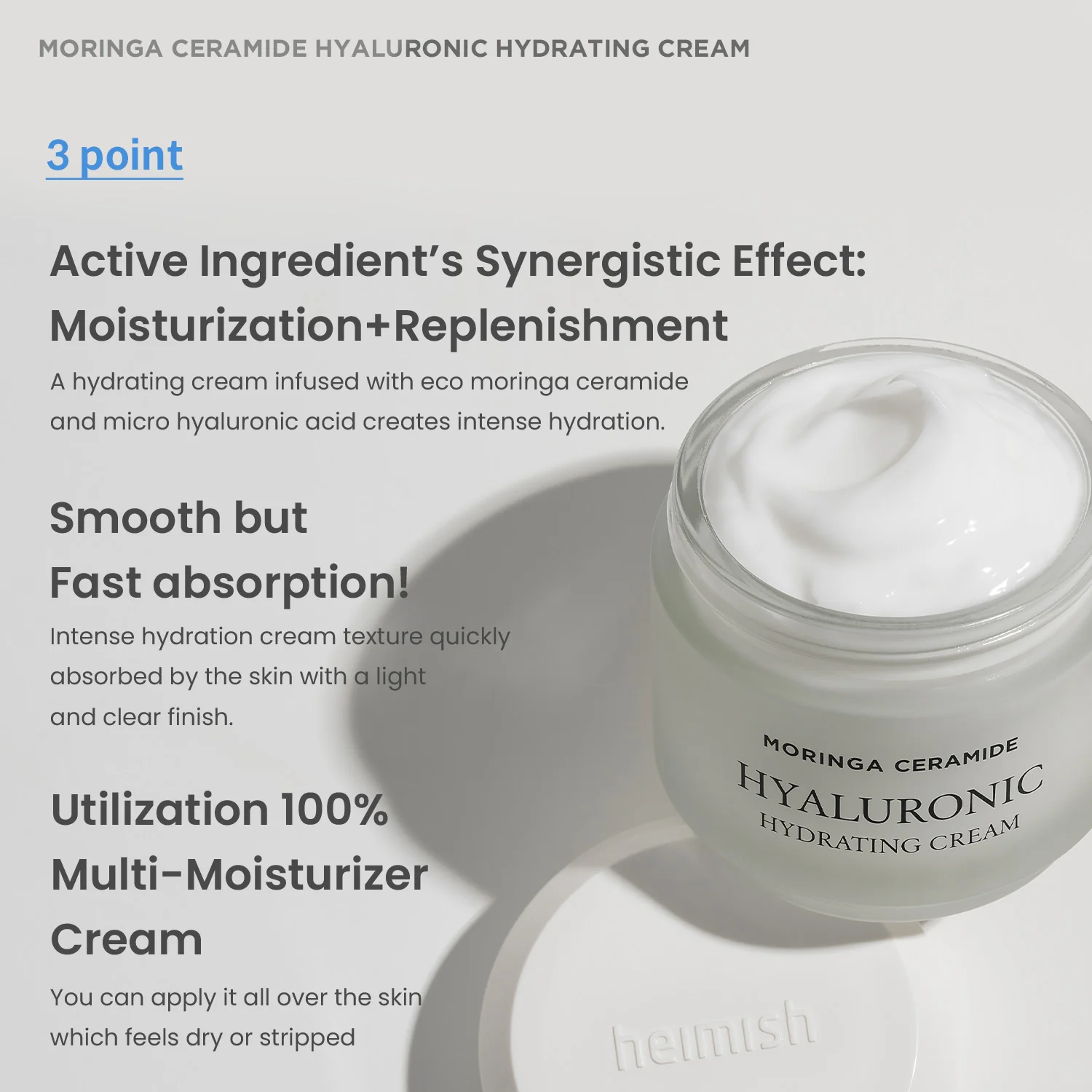Moringa Ceramide Hylauronic Hydrating Cream 50ml/1.7fl.oz - Image 3