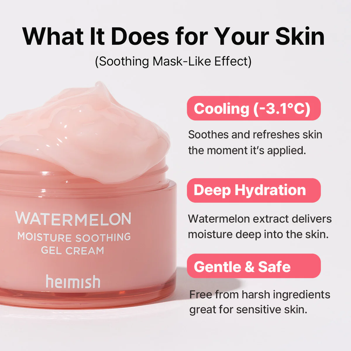Watermelon Moisture Soothing Gel Cream 110ml - Image 2